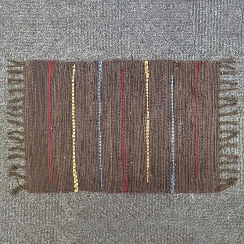 Multi-colored brown rug