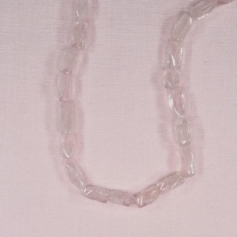 12 mm to 16 mm rose quartz irregular rectangles