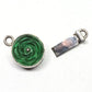 Green rose clasp