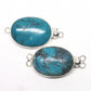 Large oval turquoise clasp