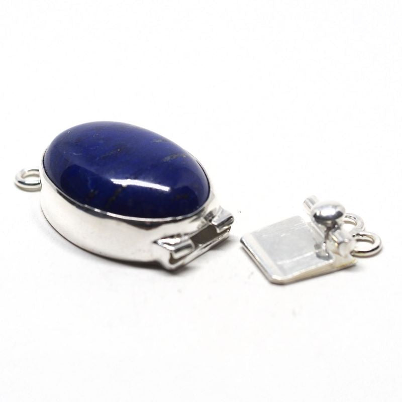 Medium oval lapis clasp