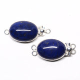 Medium oval lapis clasp