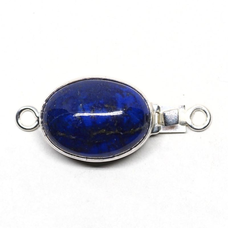 Oval lapis clasp