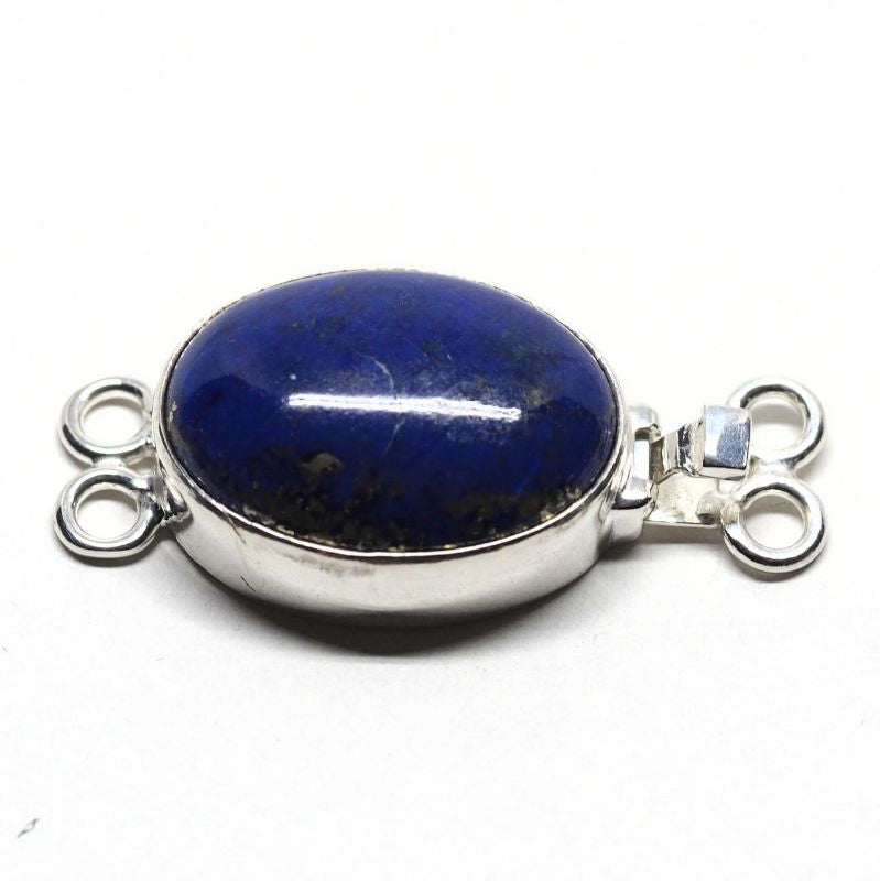 Oval lapis clasp