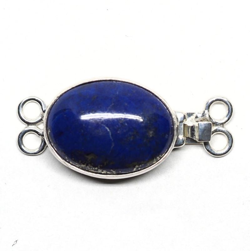 Oval lapis clasp