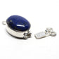 Oval lapis clasp