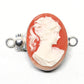 Oval cameo clasp