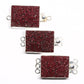 Maroon flower clasp