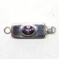 Single oval amethyst clasp