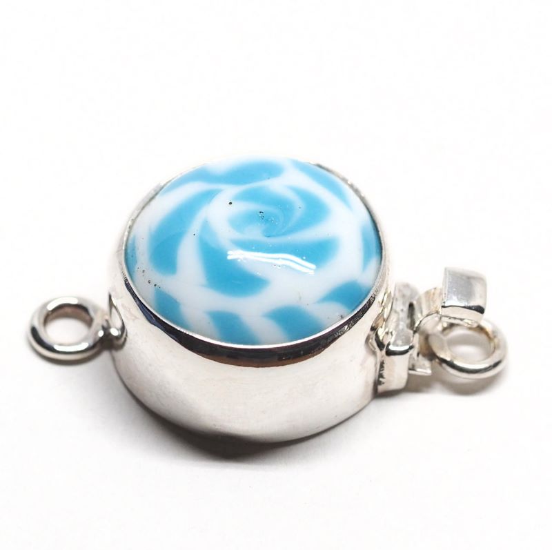 Turquoise swirl clasp