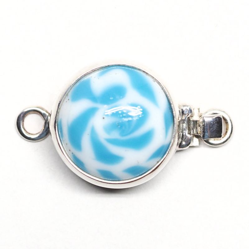 Turquoise swirl clasp