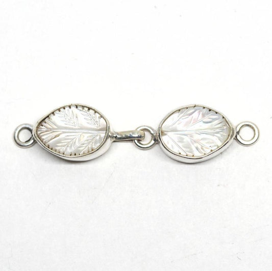 White leaf hook clasp