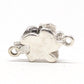 Sterling silver tiny lily clasp