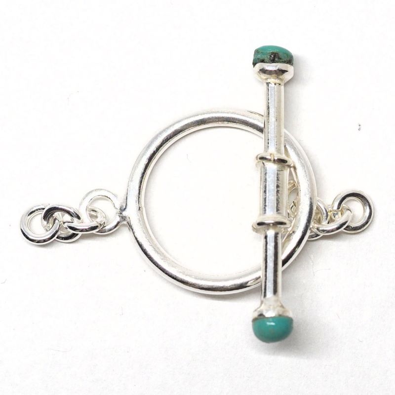 Turquoise bar toggle clasp