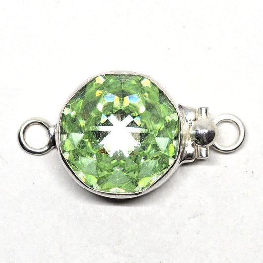 Swarovski chrysolite clasp