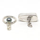 Gray pearl toggle clasp