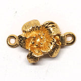 Vermeil tiny lily clasp