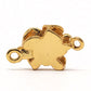 Vermeil tiny lily clasp