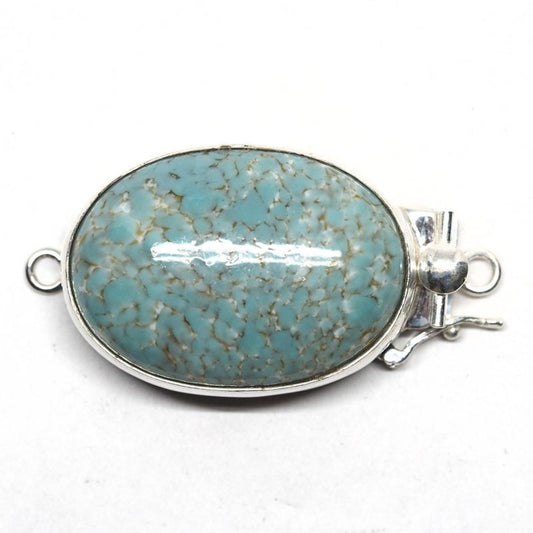 Faux turquoise box clasp