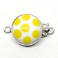 Yellow polka dot clasp