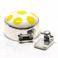 Yellow polka dot clasp