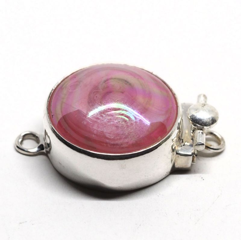 Pink swirl box clasp