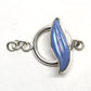 Blue leaf toggle clasp