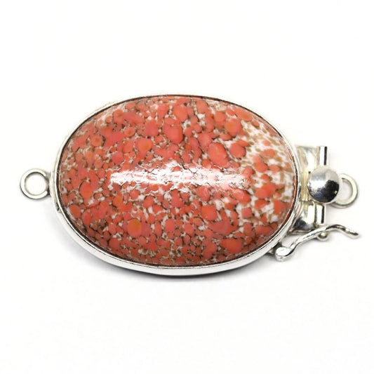 Faux coral clasp