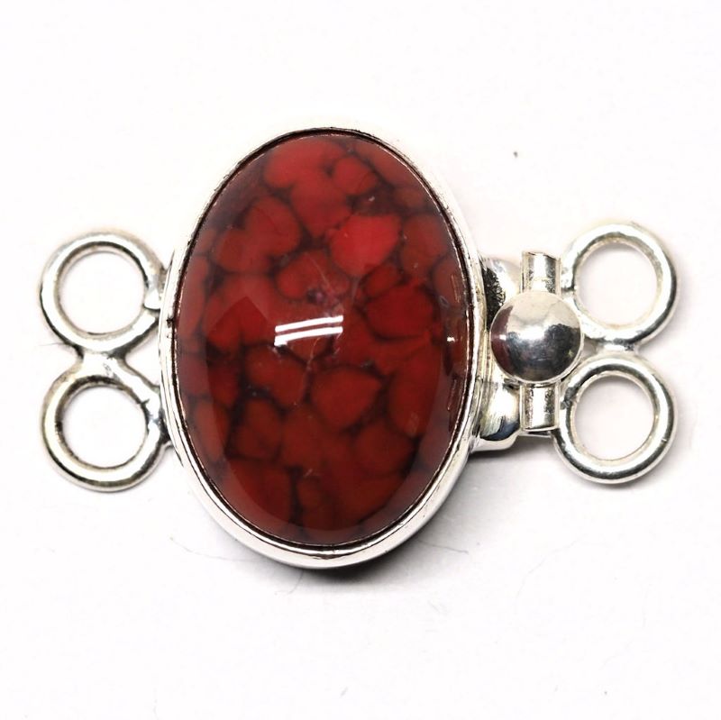 German coral bracelet clasp