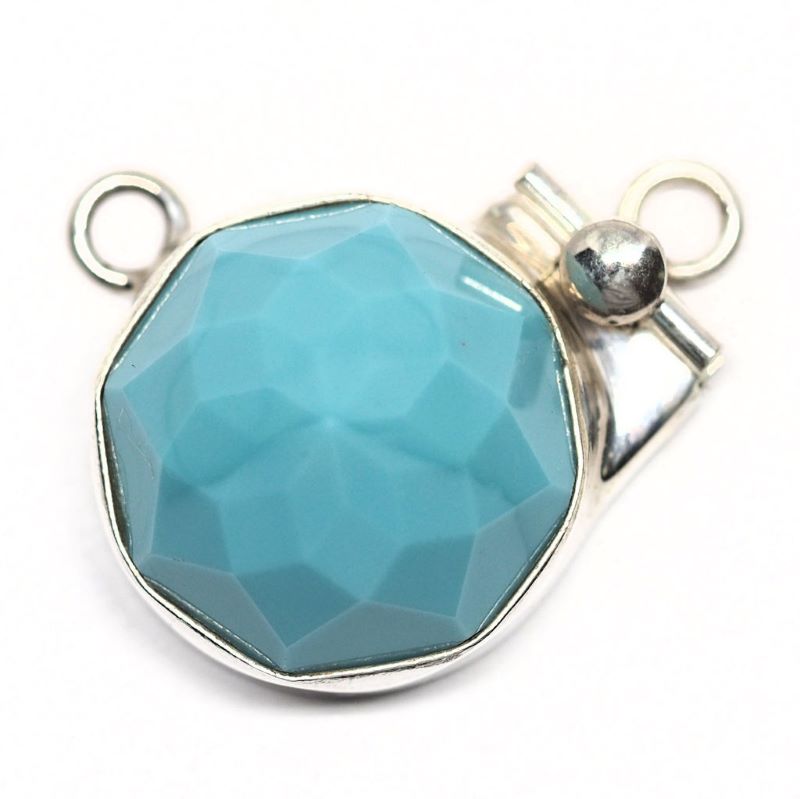 Swarovski turquoise pendant clasp