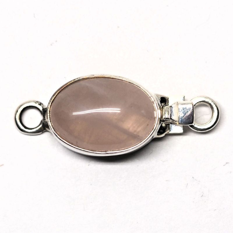 Small rose quartz box clasp