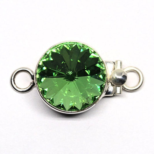 Swarovski peridot clasp