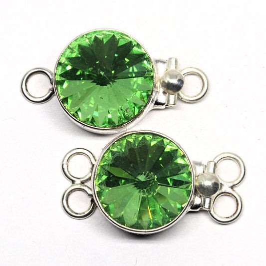 Swarovski peridot clasp