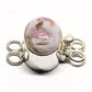 Murano rosy swirl clasp