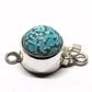 German faux turquoise clasp