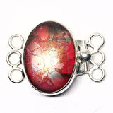 Red sunset bracelet clasp