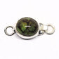 Faux green opal clasp