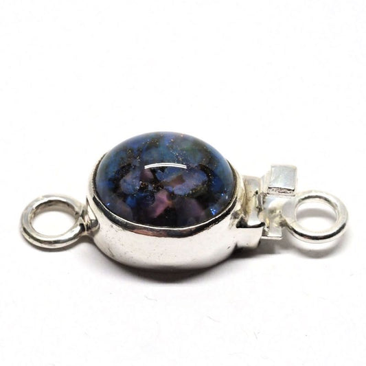 Faux blue opal clasp