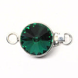 Emerald Swarovski rivoli clasp