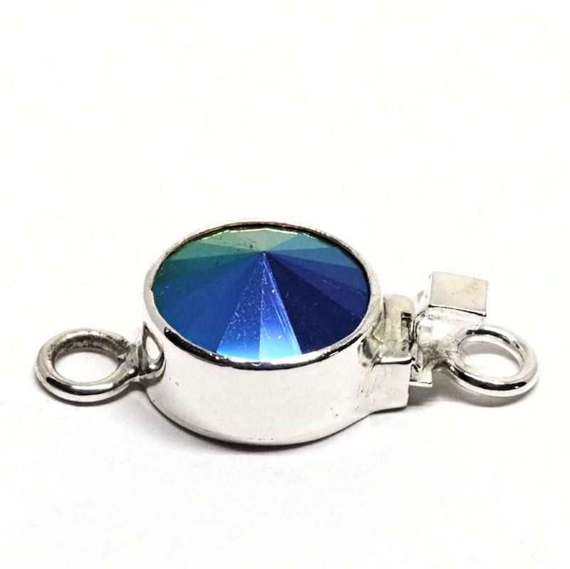 Mini Swarovski silver Sahara rivoli clasp