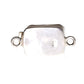 White floral sterling silver box clasp