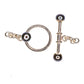 Gray pearl toggle clasp with pearl detail