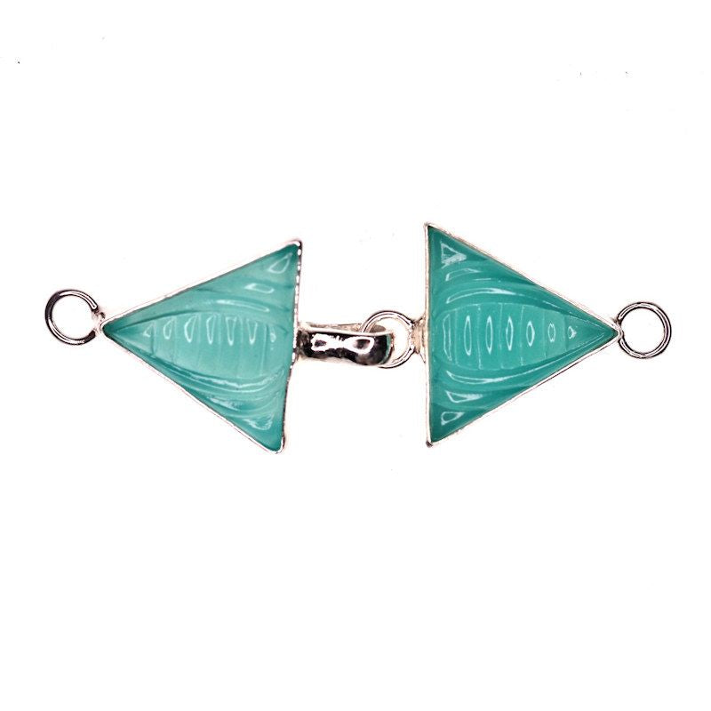 Sea green hook clasp