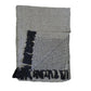 Black diamond hand-loomed cotton blanket