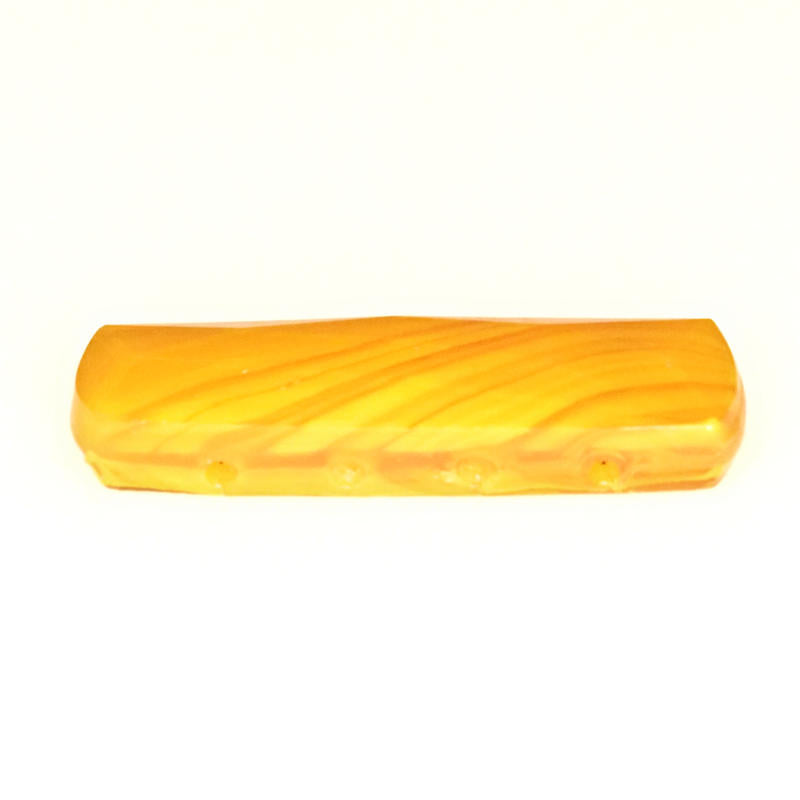 Vintage five-hole yellow batons