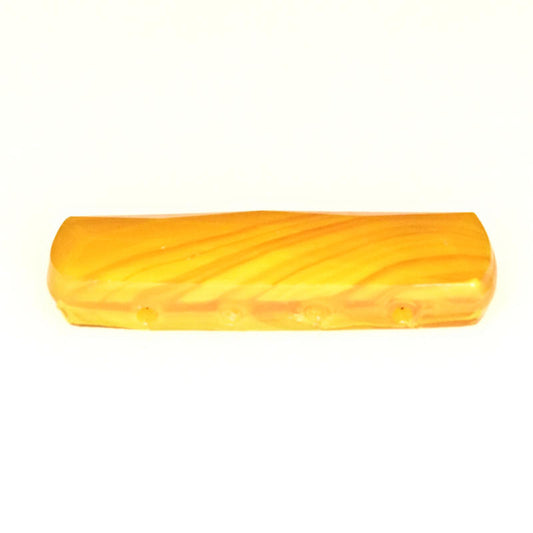 Vintage five-hole yellow batons