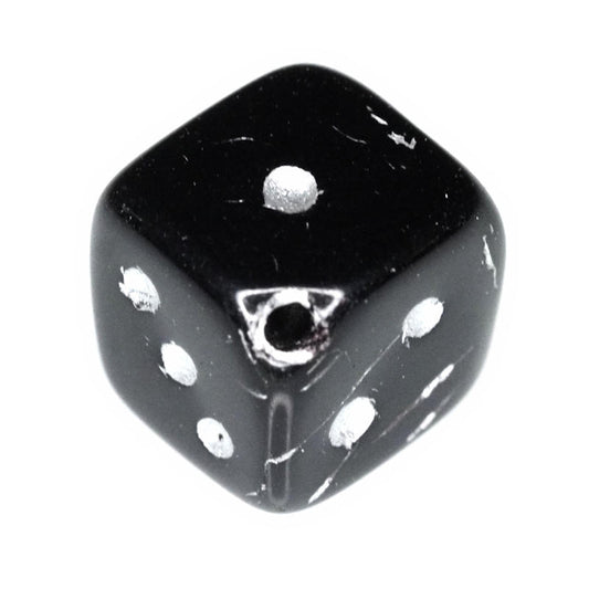 Glass dice beads