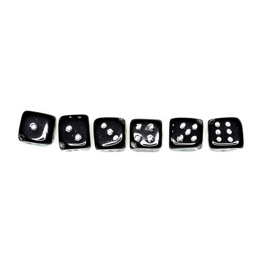 Glass dice beads