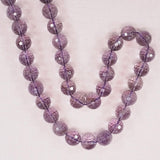 10 mm faceted light amethyst beads