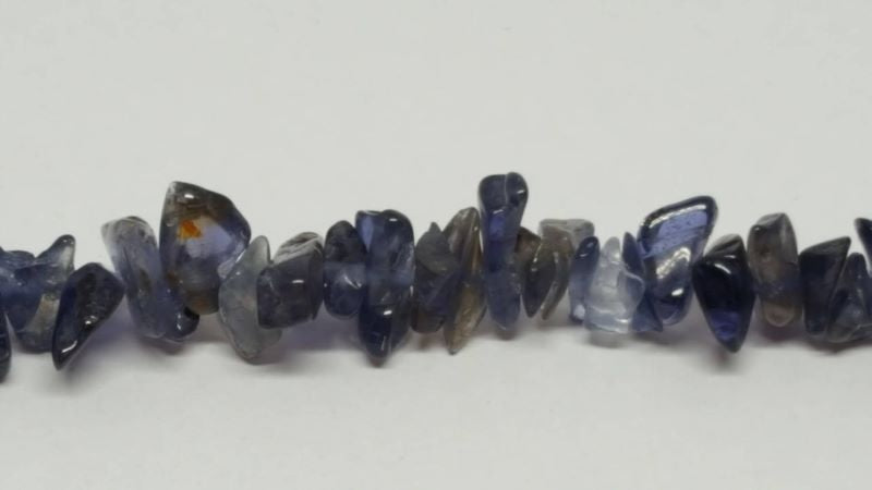 Blue Iolite stone chips